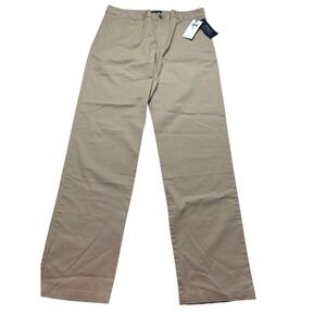 New Polo Ralph Lauren Pants Women's Size 20 Chino Straight‎ Cotton 30 X 31 Khaki